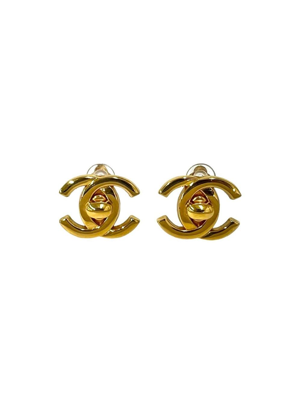 Chanel Cc Logo Clip-On Earrings Metal #377863C95B
